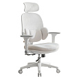 Kancelářské křeslo, šedá/bílá, ABRAMO