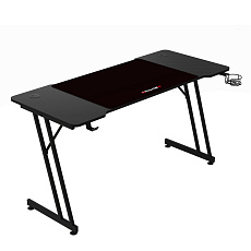 Herní stůl 140x60cm, melamin, carbon, LT-H1104 BK Herní stůl 140x60cm, melamin, carbon, LT-H1104 BK