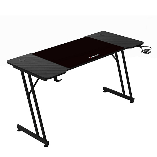 Herní stůl 140x60cm, melamin, carbon, LT-H1104 BK Herní stůl 140x60cm, melamin, carbon, LT-H1104 BK