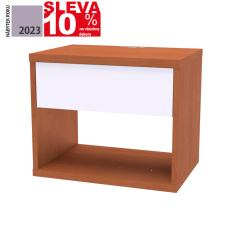 Nábytek Mikulík Vranovice Chytrý noční stolek SMART s USB nabíječkou, NÁBYTEK ROKU 2023 - SLEVA -10% - olše
