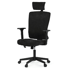 Kancelářská židle, houpací mechanismus, černá látka, KA-W3137 BK