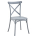 Stohovatelná židle, šedá, SAVITA
