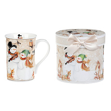 Hrnek porcelánový - 320 ml, dárkové balení, sněhuláci a veselá zvířátka Hrnek porcelánový - 320 ml, dárkové balení, sněhuláci a veselá zvířátka