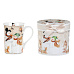 Hrnek porcelánový - 320 ml, dárkové balení, sněhuláci a veselá zvířátka