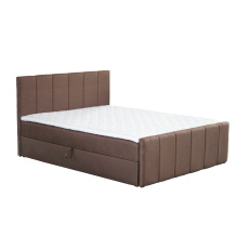 Boxspringová postel, 160x200, hnědá, STAR