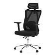 Kancelářská židle, houpací mechanismus, černá síťovina, KA-R216 BK