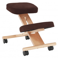 Ergonomická klekačka, hnědá/buk, FLONET Ergonomická klekačka, hnědá/buk, FLONET