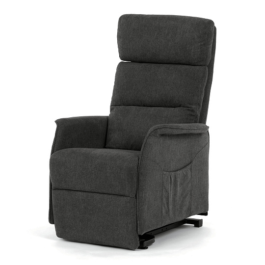 Relaxační křeslo, elektrické kabelové ovládání, šedá, látka, TV-L8960 GREY2 Relaxační křeslo, elektrické kabelové ovládání, šedá, látka, TV-L8960 GREY2