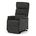 Polohovací křeslo, elektrické kabelové ovládání, šedá, látka, TV-L8960 GREY2