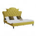 Luxusní postel, zlatá Velvet látka, 160x200, REINA