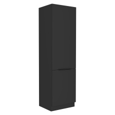 Vysoká skříňka, černá, SIBER 60 DK-210 2F