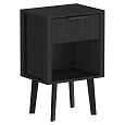 Noční stolek, černá, TOBI