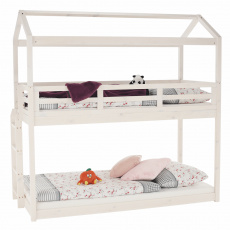 Montessori patrová postel, bílá, 90x200, Zefire Montessori patrová postel, bílá, 90x200, Zefire