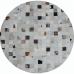 Luxusní koberec, pravá kůže, 200x200, KŮŽE TYP 10