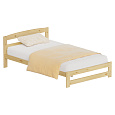 Postel s roštem, přírodní, 120x200, AZRA