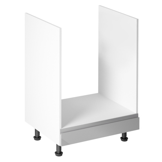 Skříňka na spotřebiče, bílá / šedá extra vysoký lesk, AURORA D60ZK Skříňka na spotřebiče, bílá / šedá extra vysoký lesk, AURORA D60ZK