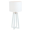 Stolní lampa, bílá, QENNY 14
