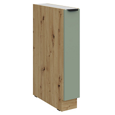 Spodní skříňka s výsuvným košem, aquamarine/dub artisan, ARSANY 15 D CARGO BB