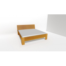 Nábytek Mikulík Vranovice Dvoulůžko SENTA II : 160 x 200 cm ( čela tl.25mm , bočnice 25mm ) - olše Nábytek Mikulík Vranovice Dvoulůžko SENTA II : 160 x 200 cm ( čela tl.25mm , bočnice 25mm ) - olše