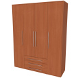 NÁBYTEK MIKULÍK s.r.o. ELITE XL - šatní skříň, 161x51x205cm Dekor: olše
