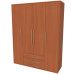 NÁBYTEK MIKULÍK s.r.o. ELITE XL - šatní skříň, 161x51x205cm Dekor: olše