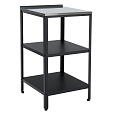 Zahradní kuchyňský ostrůvek, ocel, černá, INES TYP 1
