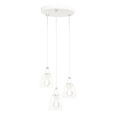 Visící lampa, bílá/kov, OKIRA TYP 1