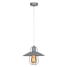 Visící lampa, šedá/kov, TINAN Visící lampa, šedá/kov, TINAN