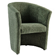 Klubové křeslo, zelená látka Coral, CUBA