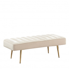 Lavice, béžová Dulux / gold chrom-zlatý, FALNA Lavice, béžová Dulux / gold chrom-zlatý, FALNA