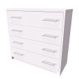 Nábytek Mikulík Vranovice Komoda AURA 1 - hloubka 43cm - bílá struktura