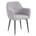Jídelní křeslo, šedá/černá, SENER