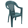 Zahradní stohovatelné křeslo, zelená, MEDRO