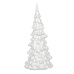 Svícen porcelánový - tvar stromku, na čaj. svíčku, bílý
