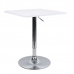 Barový stůl s nastavitelnou výškou, bílá, 60x70-91 cm, FLORIAN 2 NEW