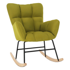 Designové houpací křeslo, pistáciová, KEMARO Designové houpací křeslo, pistáciová, KEMARO