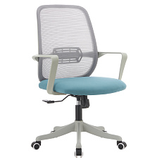 Kancelářské křeslo, šedá/modrá DERVIN