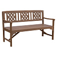 Dřevěná zahradní lavička, hnědá, ENELA