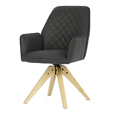 Jídelní židle, černá, látka, HC-539 BK3
