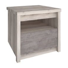 Noční stolek 1S, kaštan nairobi/onyx, JESI