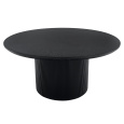 Konferenční stolek, černá, průměr 80 cm, MAHIR TYP 2