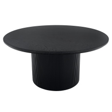 Konferenční stolek, černá, průměr 80 cm, MAHIR TYP 2