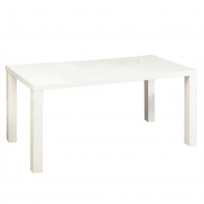 Jídelní stůl, bílá vysoký lesk HG, 140x80 cm, ASPER NEW TYP 3 Jídelní stůl, bílá vysoký lesk HG, 140x80 cm, ASPER NEW TYP 3