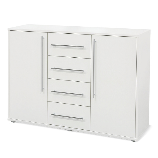 NÁBYTEK MIKULÍK s.r.o. ELITE M - komoda, 120x86x36/43cm Šířka: 120cm, Hloubka: 43cm, Dekor: modřín latté