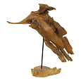 Dřevořezba - skulptura na podstavci, abstraktní