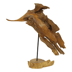 Dřevořezba - skulptura na podstavci, abstraktní Dřevořezba - skulptura na podstavci, abstraktní