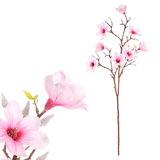 Magnolie - umělá řezaná květina, světle růžová Magnolie - umělá řezaná květina, světle růžová