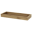 Polička, mdf, hnědá, P-010 OAK