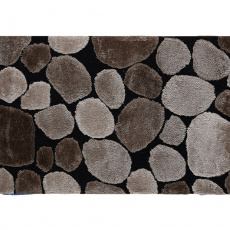Koberec, hnědá / černá, 100x140, PEBBLE TYP 2 Koberec, hnědá / černá, 100x140, PEBBLE TYP 2