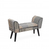 Designová lavice, látka patchwork, PEPITO NEW TYP 7